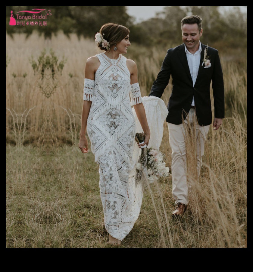 Brīvprātīga mode: Bohēmijas kāzu brīnumi