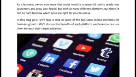 5 populārākās sociālo mediju platformas uzņēmējdarbības izaugsmei