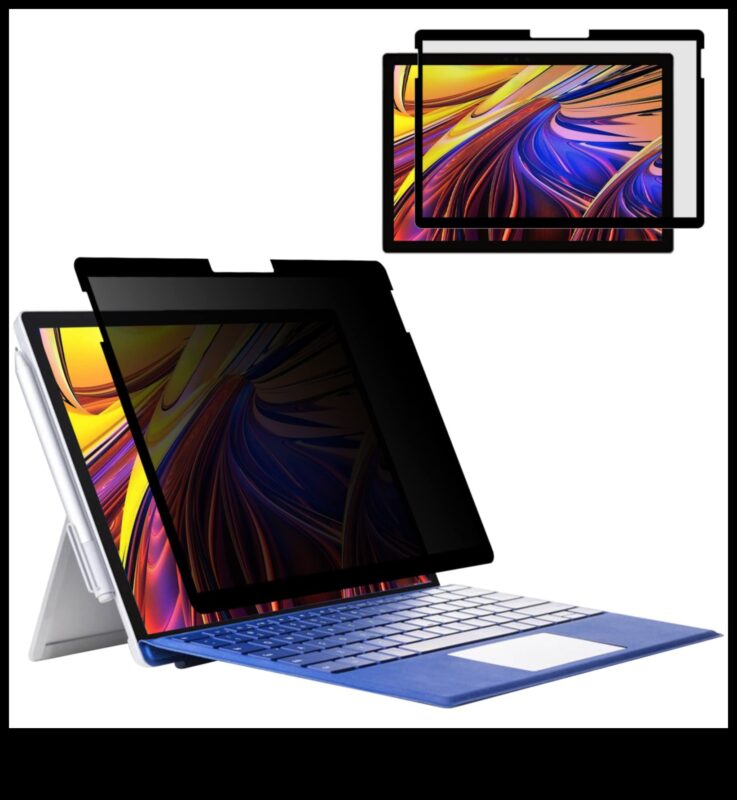 Ekrāna atjautība: privātuma filtri un pretatspīduma piederumi klēpjdatoriem