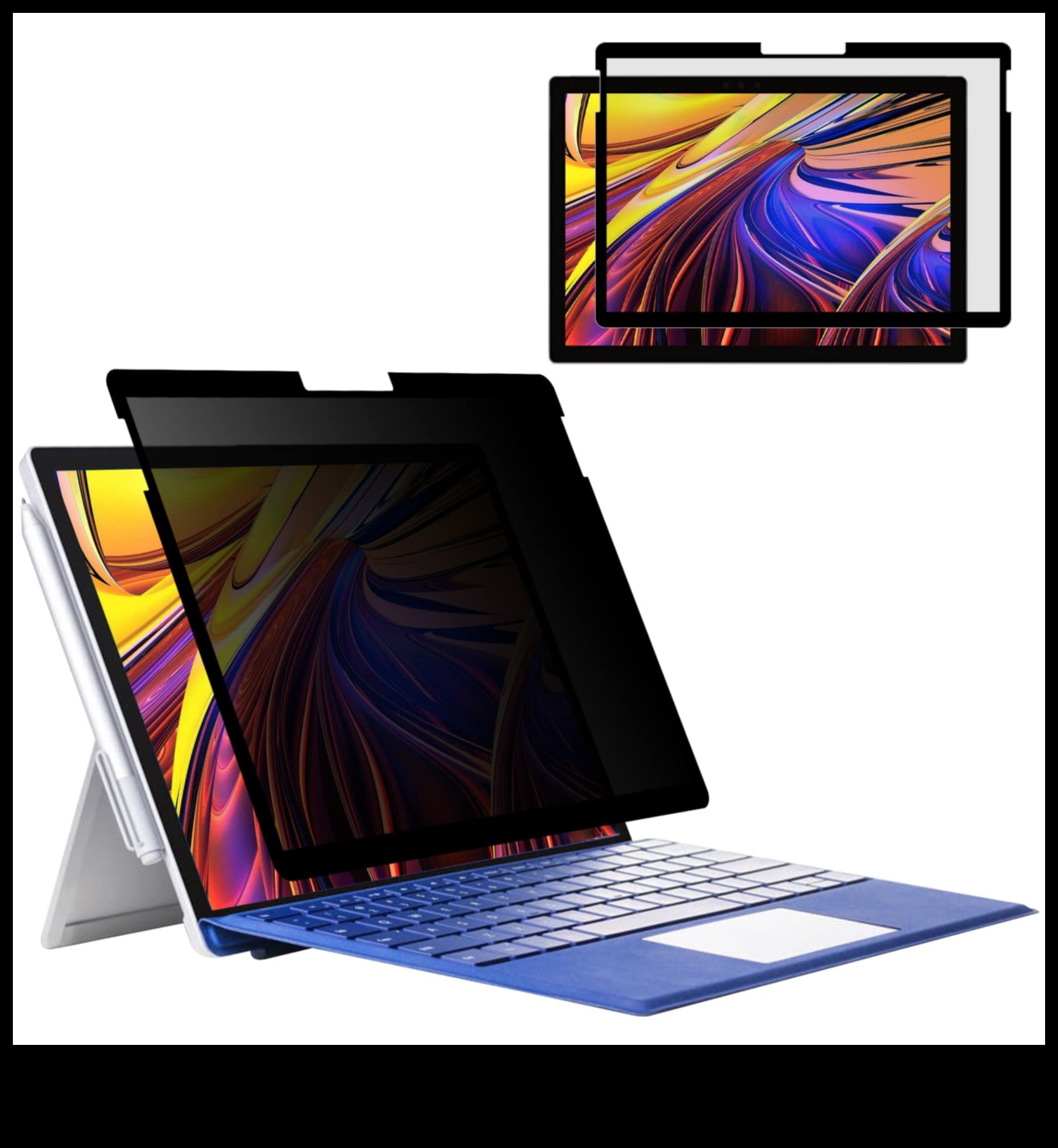 Ekrāna atjautība: privātuma filtri un pretatspīduma piederumi klēpjdatoriem